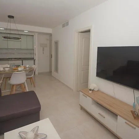公寓 Topacio 3 En Prim43ra Linea De La Playa En Con Buenas Vistas